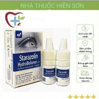 Dung dịch nhỏ mắt starazolin, 1 hộp 2 lọx5ml