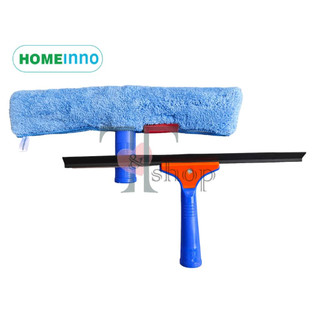 (KHÔNG CÁN INOX) Bộ Cây Lau Kính, Cây Gạt Nước Kính Homeinno Cầm Tay Tiện Dụng