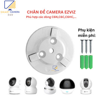 Chân đế tròn gắn camera wifi Ezviz C6N, TY, chân đế camera đầy đủ ốc vít gắn tường, trần nhà