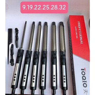 (Tặng 3 Kẹp Vịt-Kẹp Chia Tóc TONY) Máy Uốn Xoăn Tóc PRO