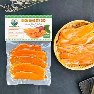 Khoai lang sấy dẻo không đường Mangline Farm Đà Lạt 250g đồ ăn vặt giảm cân hiệu quả thơm ngon đặc sản Đà Lạt