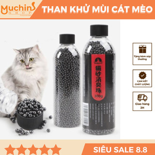 Hạt khử mùi cát vệ sinh cho mèo, giảm mùi hôi cát mèo - Than hoạt tính khử mùi cát vệ sinh mèo - Muchinshop