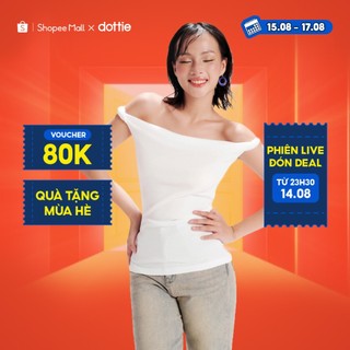 Dottie - áo vặn vai - trắng - t0906