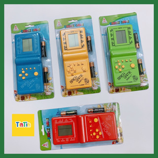 [TẶNG PIN] Đồ chơi máy game cầm tay, máy bấm điện tử xếp gạch, máy xếp hình, máy xếp gạch