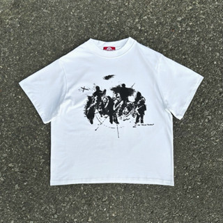 Áo Thun Boxy Oversize Trắng Nam Nữ Cổ Tròn Cotton 250GSM "W1" TRAPPER CLUB