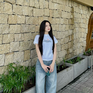 Áo thun Baby Tee logo Nơ Todayismysunday, Vải cotton 100%