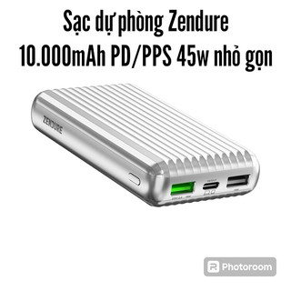 Pin dự phòng zendure supermini x3 10000mah pd 45w, pps sạc siêu nhanh sam