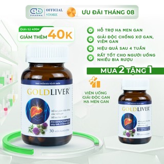 HẠ MEN GAN CHỈ SAU 4 TUẦN - Viên uống Hạ Men Gan, Giải Độc Gan, Chống Viêm Gan GoldLiver