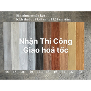 1 met vuông, Sàn nhựa giả gỗ, sàn dán keo sẵn, dán sàn nhà giả gỗ