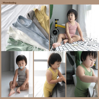 [Minkymom QC] Bộ Ba Lỗ Thun Gân Co Dãn Thích Hợp Mặc Mùa Hè Cho Bé Trai, Bé Gái - chính hãng