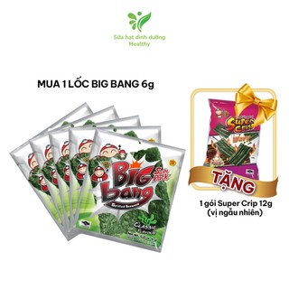 [LỐC 12 GÓI TẶNG 1 GÓI RONG BIỂN] Snack Rong Biển Taokaenoi BIG BANG Vị Truyền Thống/ Mực (6g x 12 Gói)