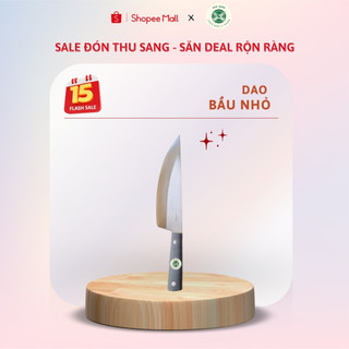 [Dao DAKA - Lý Nhân] Dao bầu nhỏ thép Nhật trắng không gỉ - Chuôi nhựa