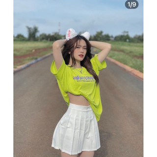 Chân Váy xếp ly UNDERCOOL Tenis Lưng Cao Kiểu Tennis Skirt Chất Tuyết Mưa