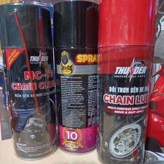 [MUA 3 MÓN GIÁ SÔC!!!] VỆ SINH SÊN THUNDER- DƯỠNG SÊN THUNDER MẪU MỚI, KẾT HỢP BÓNG LỐP PHỤC HỒI NHỰA ĐEN  giá rẻ