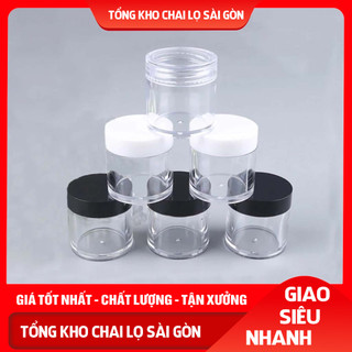 Hủ kiếng trong suốt đựng mẫu thử 3ml 5ml 10ml 20ml 30ml 50ml chiết mỹ phẩm