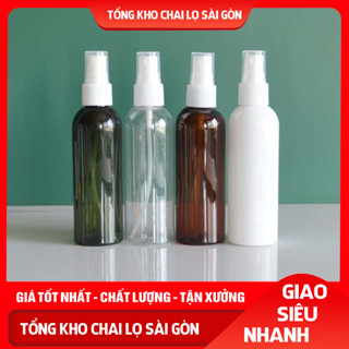 Chai Nhựa Pet Xịt Phun Sương 30ml 50ml 100ml Chiết Dầu Gội, Sữa Tắm