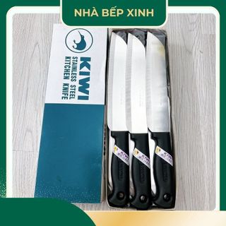 Dao Thái Inox Kiwi Thái Lan, Dao Thái Thịt Cán Nhựa Đầy Đủ Size Tiện Dụng Không Gỉ - Nhà Bếp Xinh