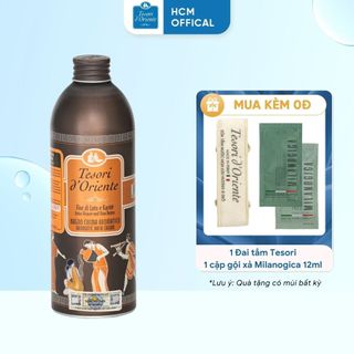Sữa tắm nước hoa Tesori d’Oriente Hoa Sen 250ml / 500ml nhập khẩu chính hãng từ Ý kèm vòi