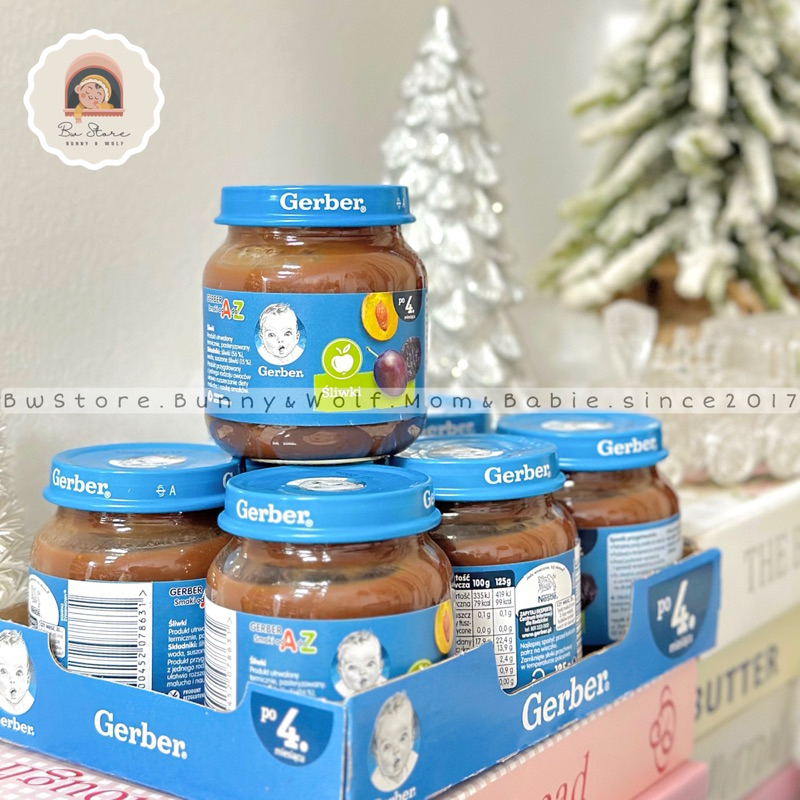 Mận Đen Nghiền Gerber Hộp 85gr Ngăn Ngừa Táo Bón [ Bw Store ]