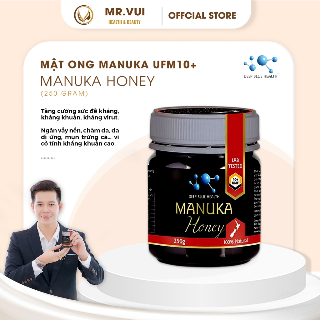 [Hỏa tốc] Mật ong manuka 100% nguyên chất UFM10+ Deep Blue Health Manuka Honey 250g