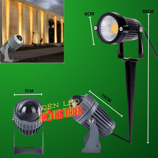 Đèn Rọi Cột Led Chiếu Bảng Hiệu Quảng Cáo, Chống Nước Ngoài Trời, Chiếu Sân Vườn, Rọi tường 7W,12w