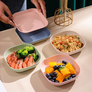 Combo 15 cái Đĩa nhựa tone màu trơn