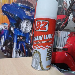 CHAI DƯỠNG SÊN BZ CHAIN LUBE CHAI 400ML,CHAI BÔI TRƠN SÊN (XÍCH)BZ TẰNG ĐỘ BÁM DÍNH DẠNG TƠ NHỆN CHỐNG VĂNG