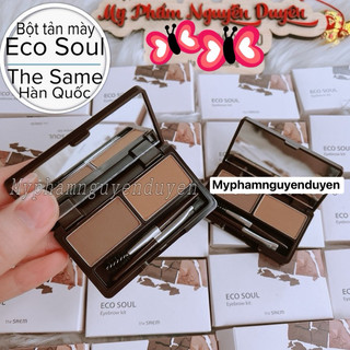 Bột Kẻ Chân Mày Kèm Cọ Eco Soul Eyebrow Kit Bột tản mày chính hãng