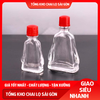 Vỏ chai đựng dầu gió thái 3ml/7ml, chai lọ thủy tinh nắp nhự dựng dầu gió, tinh dầu - tinh chất - lọ thủy tinh
