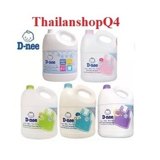 HCM- Combo 1 can nước giặt xả 3000ml & Túi rửa bình sữa Dnee 400ml