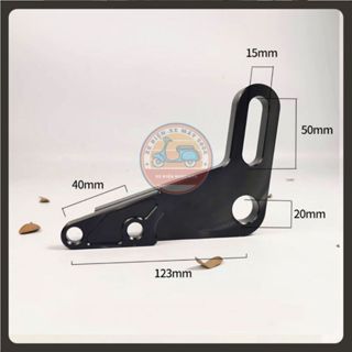 Pat gắn heo dầu 4 piston phía sau cho xe điện xe máy loại đĩa 220mm đủ màu