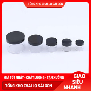 Hủ nhựa pet chiết mỹ phẩm thân trong có lót 20g hủ chiết kem, hủ nhựa đựng kem, bột, dung dịch đặc - hủ nhựa pet
