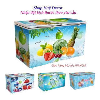 Decal dán tủ đông, decal dán tủ mát dán tủ kem, tủ bảo ôn(TBO) chất liệu dày dặn siêu bền chống nước Shop Huệ Decor