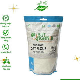 Bột yến mạch hữu cơ Pasta Natura/Just Organik Organic Whole Oat Flour