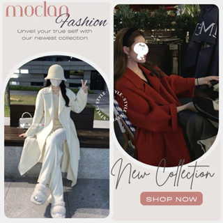 (moclanclothing -order) Áo khoác dạ lông ép môt lớp loại 1