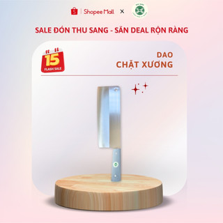 Dao chặt xương DAKA siêu sắc bền thép Nhật trắng không gỉ - Chuôi nhựa đúc nguyên khối - Làng rèn truyền thống Lý Nhân