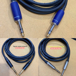 dây tín hiệu âm thanh 2 đầu 6 ly (6,5 ly) ste (stereo) nhập khẩu. Dây 6 Ly Stereo 2 đầu thẳng (TRS 1/4inch cable)