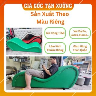 Ghế tình yêu dành cho tình nhân màu xanh lá, dành cho khách sạn, nhà nghỉ
