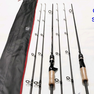 cần câu lure cán gỗ 2 ngọn M + MH cao cấp