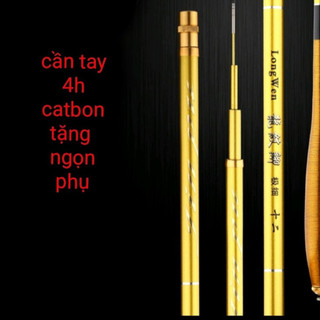 cần câu tay 4h vàng đồng tặng ngọn phụ