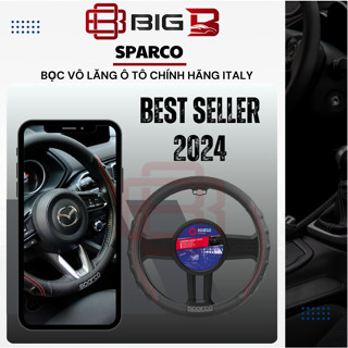 Bọc Vô Lăng Sparco Nhập Khẩu italia -CHÍNH HÃNG- Bọc Vô Lăng Ô Tô Da Cao Cấp Full Mẫu Dcut, Tròn Và Màu Sắc BIG B STORE