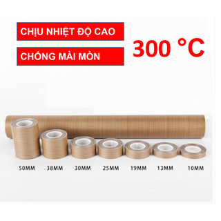 Băng keo chịu nhiệt độ cao TEFLON, băng keo máy hàn nhiệt, PTFE Tape, băng dính chịu mài mòn