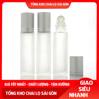 Vỏ lọ chai lăn đựng tinh dầu 10ml, chai lọ thủy tinh chiết mỹ phẩm, đựng tinh dầu, tinh chất - lọ thủy tinh