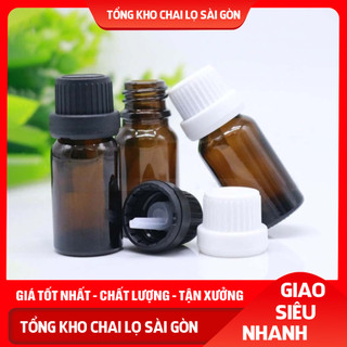 Lọ thủy tinh chiết tinh dầu nắp vặn nhỏ giọt 5ml,10ml, chai lọ thủy tinh chiết mỹ phẩm, đựng tinh dầu, tinh chất