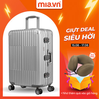 Vali kéo mia.vn du lịch pisani xr15 size 20/25 inch nhôm đúc nguyên khối cao cấp khoá khung bảo mật tuyệt đối