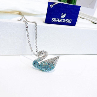 Dây thiên nga xanh swarovski iconic swan pendan