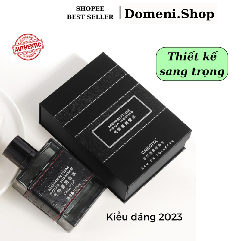 Nước Hoa Nam Thơm Lâu Carlotta Momentum Cologne 100ml Mùi Thơm Nam Tính