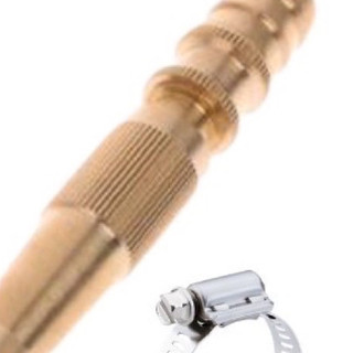 Đầu vòi xịt tăng áp, áp lực cao mini bằng đồng, nhỏ nhưng có võ, đa ăng: vệ sinh, rửa xe, tưới cây