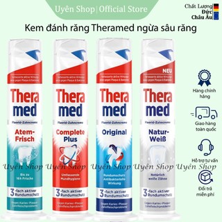 Kem Đánh Răng Theramed HÀNG ĐỨC, Bảo Vệ Răng Toàn Diện, Ngừa sâu Răng, Tránh Hôi Miệng ống 100ml