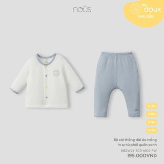 Bộ quần áo trẻ em cài thẳng dài nous đủ màu từ 0 đến 12 tháng Nu Petit, Nu Doux Nous Bình Dương - SPE01279